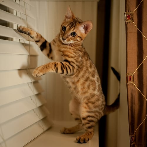 Lost Bengal grey named Toby in Dauphin